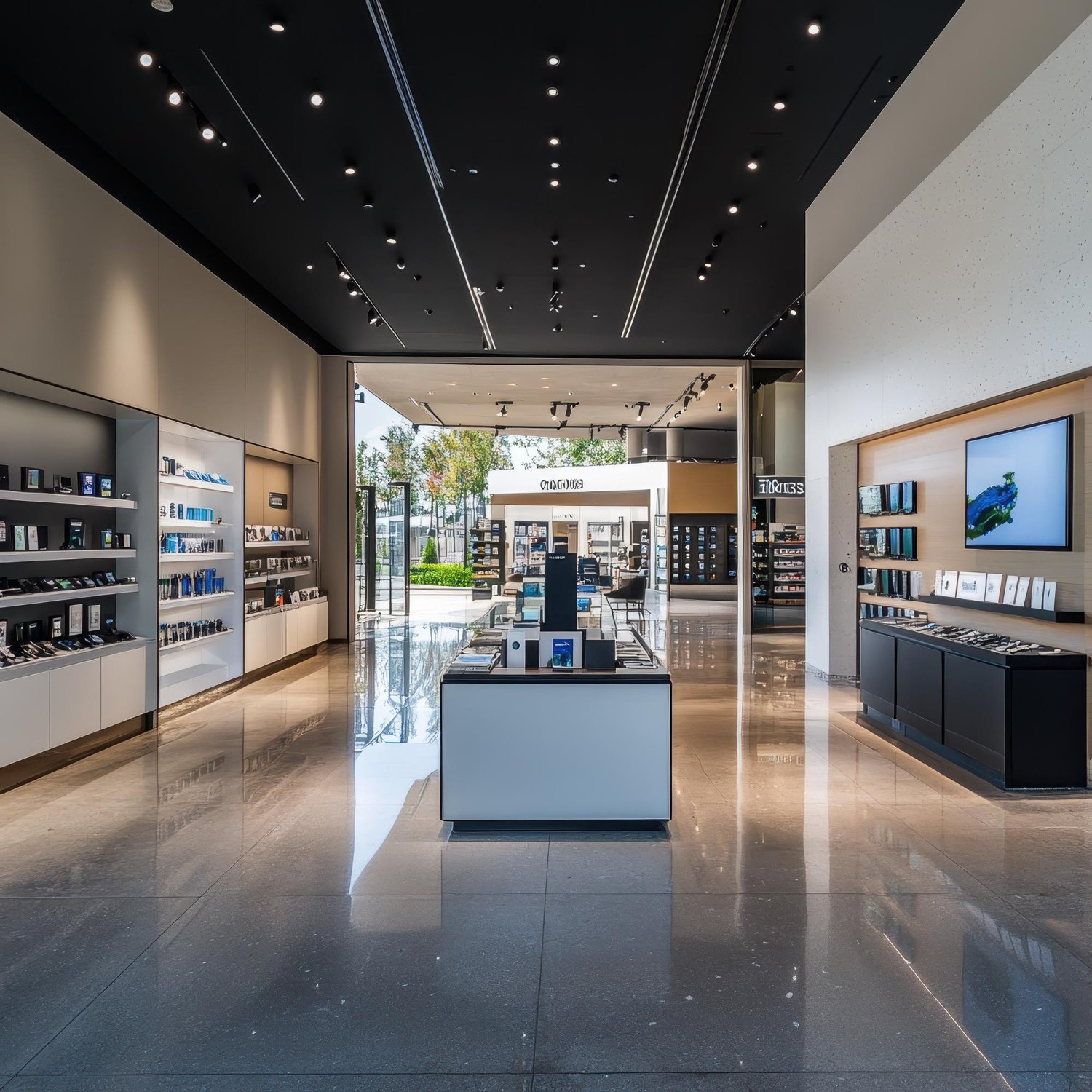 Retail shops and showrooms 